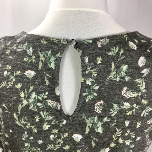 CECE Floral Print Flounce Sleeve Ruffled Hem Shift Dress Size S NWT - Picture 7 of 11